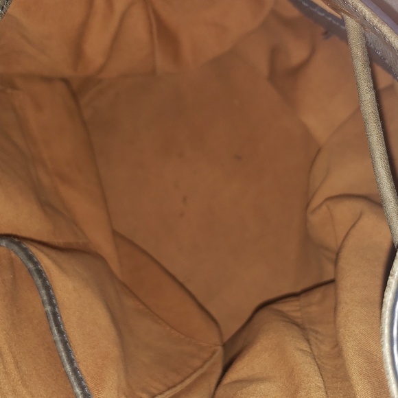 ❌SOLD❌5.95 Shipping - Anthropologie Miss Albright Torrie Gray Leather Bucket Bag - Picture 11 of 15